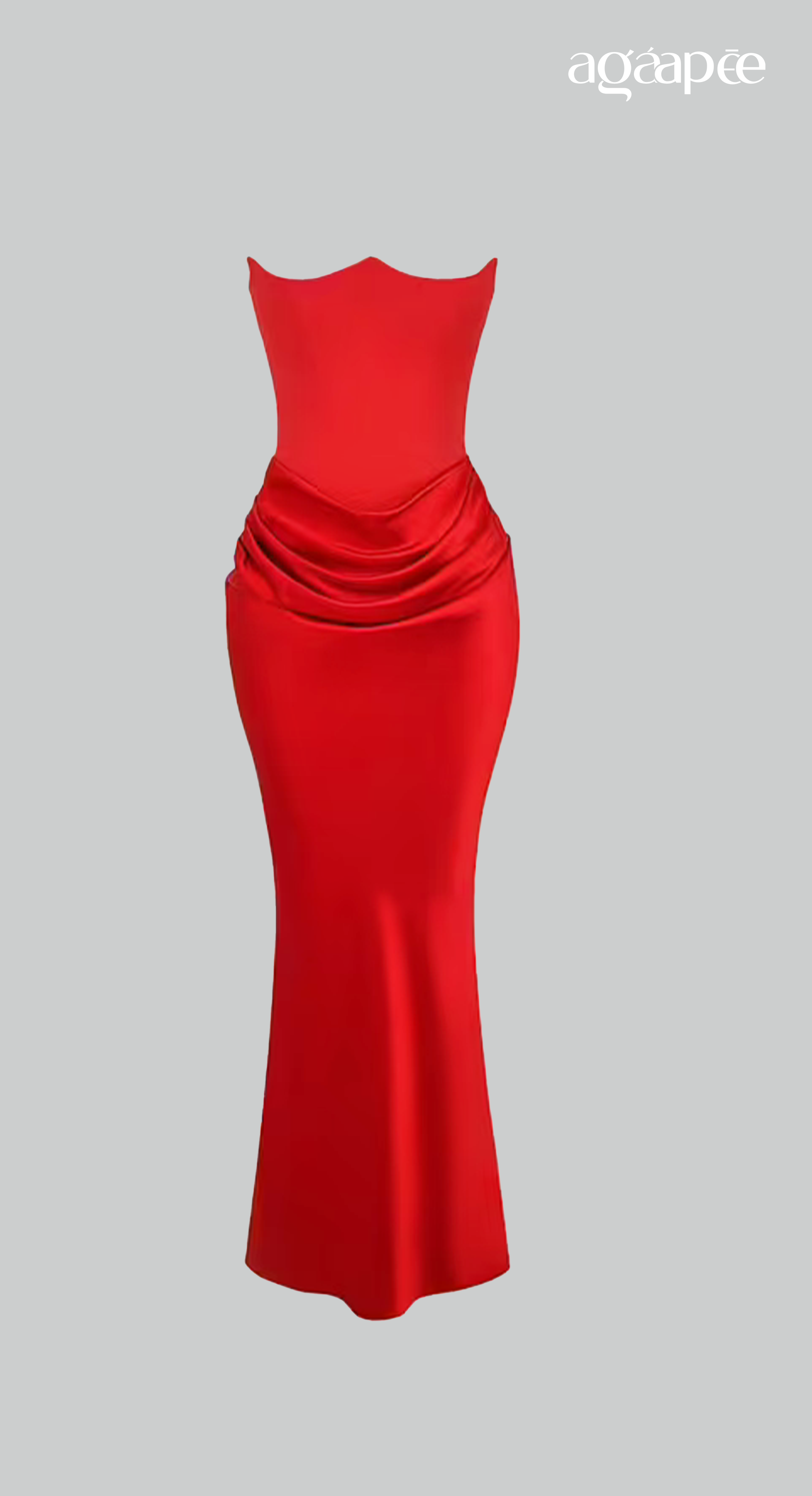 Pretty Woman- Showstopper Red Dress In Satin Silhouette – Agáapēe Pretty Woman- Showstopper Red Dress In Satin Silhouette – Agáapēe