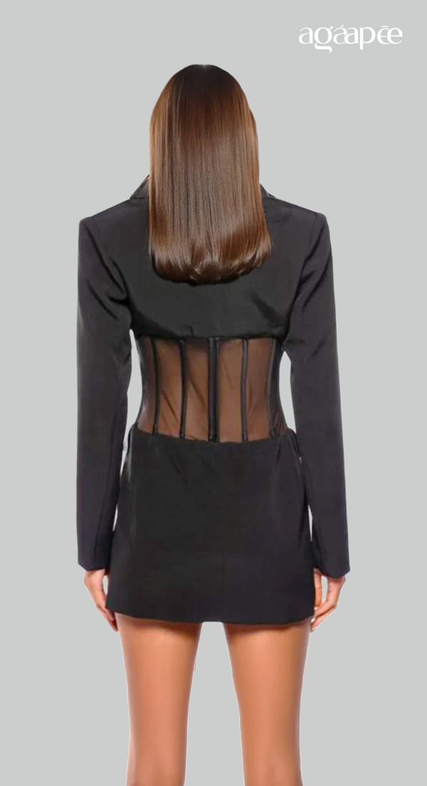 Smokin Hot- Our Edgy Mini Black Dress